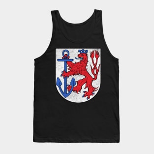 Dusseldorf / Germany Faded Style Coat of Arms Design Tank Top